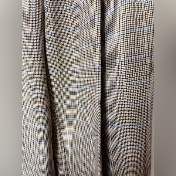 Plaid straight leg wide leg high wasted trousers size 6 - Picture 8 of 9